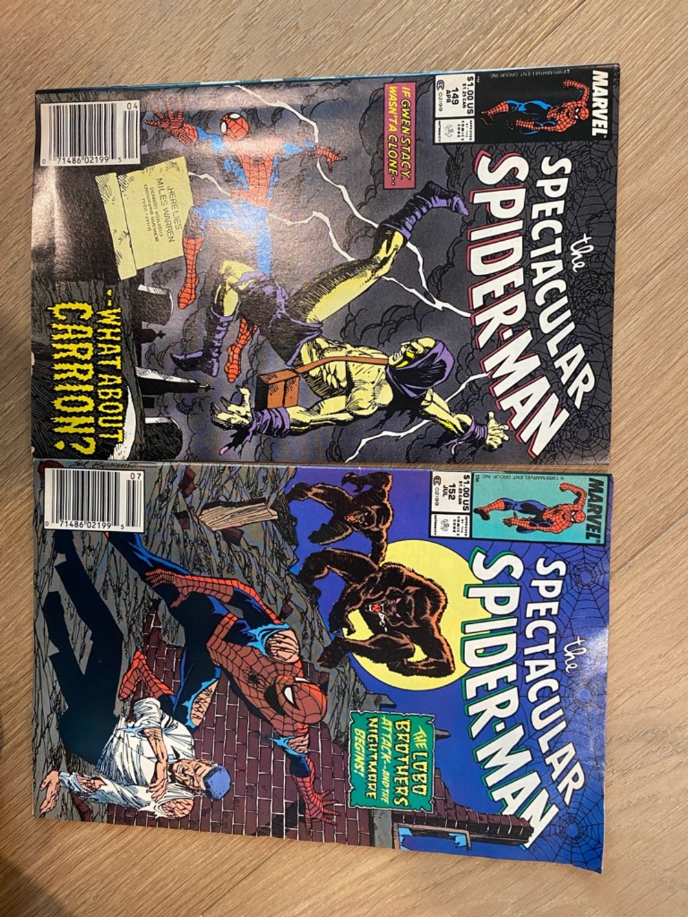Marvel The Spectacular Spider-Man Comics - 149 & 152